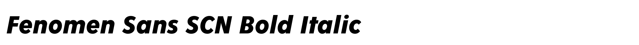 Fenomen Sans SCN Bold Italic image